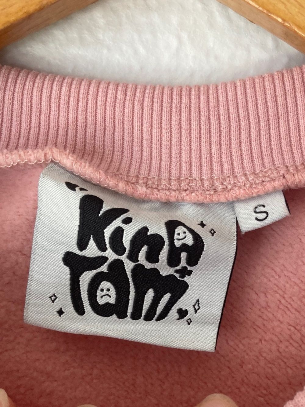 Kina & Tam Grown Up Lounge Top Embroidered Small Quirky Organic Cotton — image 4 of 8